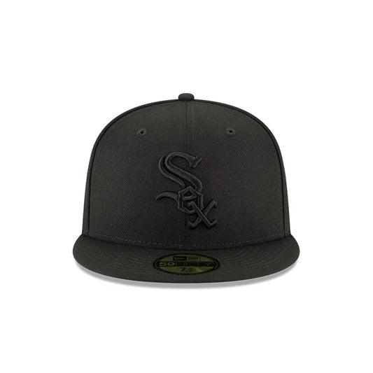 Men's Chicago White Sox New Era Tonal Black On Black 59FIFTY Fitted Hat
