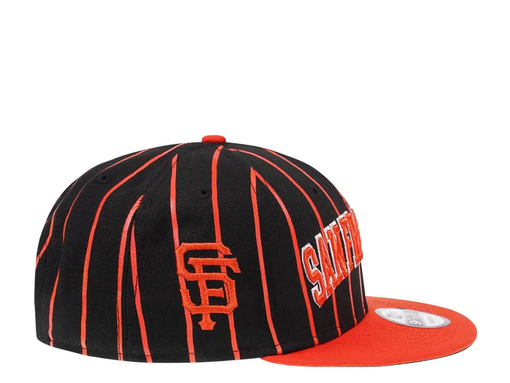 Gorra snapback New Era 9FIFTY de los San Francisco Giants con arco de la ciudad en negro/naranja
