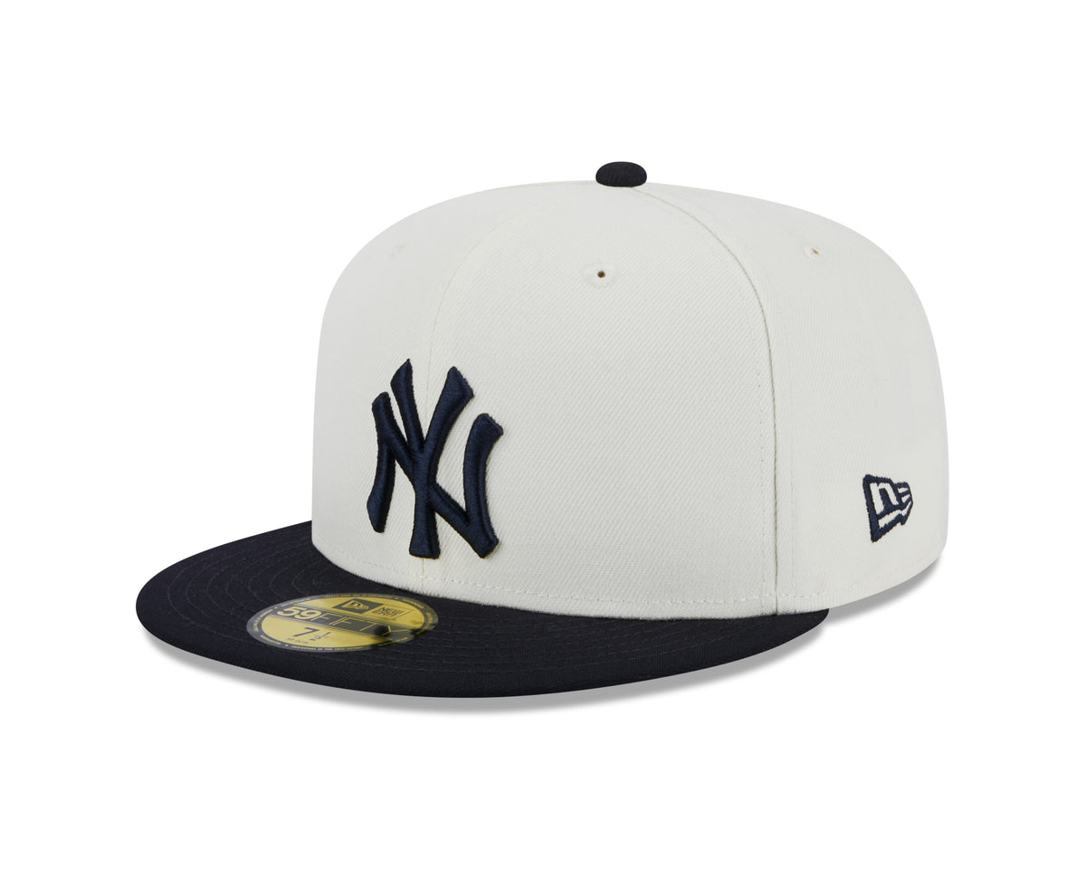 New York Yankees 2000 World Series Cream/Navy New Era Retro 59FIFTY Fitted Hat