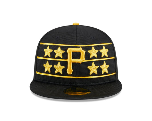 Men's Pittsburgh Pirates New Era Black 2024 Batting Practice 59FIFTY Fitted Hat