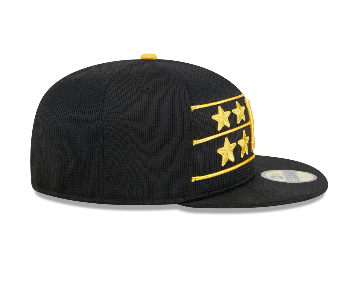 Men's Pittsburgh Pirates New Era Black 2024 Batting Practice 59FIFTY Fitted Hat