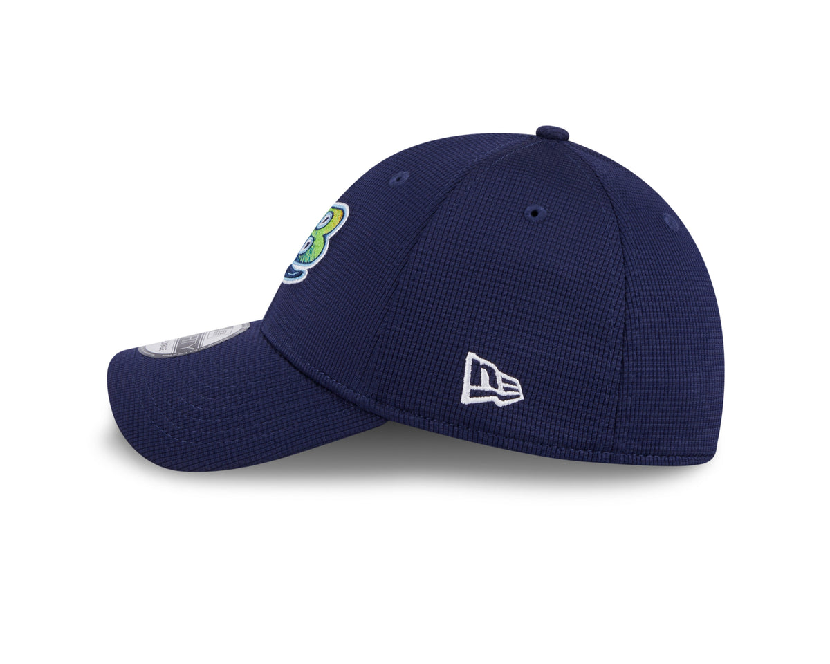 Men's Tampa Bay Rays New Era 2024 Batting Practice Navy 39THIRTY Flex-Fit Hat