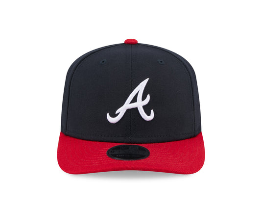 Gorra ajustable Atlanta Braves New Era azul marino/rojo 9SEVENTY