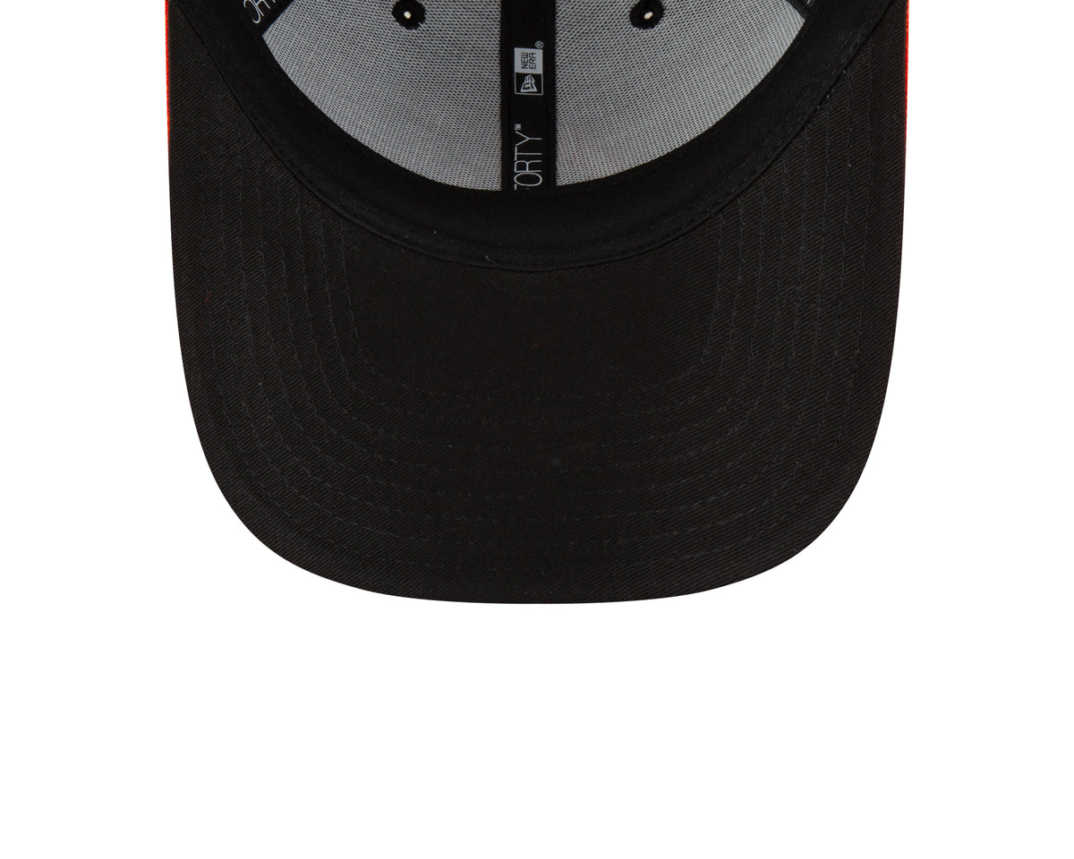 Gorra ajustable 9FORTY New Era Player Replica M-Crown de los Baltimore Orioles en negro/naranja