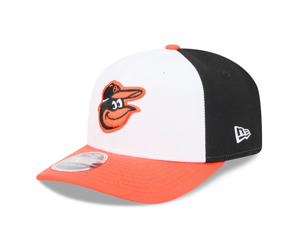 Gorra ajustable Stretch Snap New Era Player Replica 9SEVENTY de los Baltimore Orioles de local