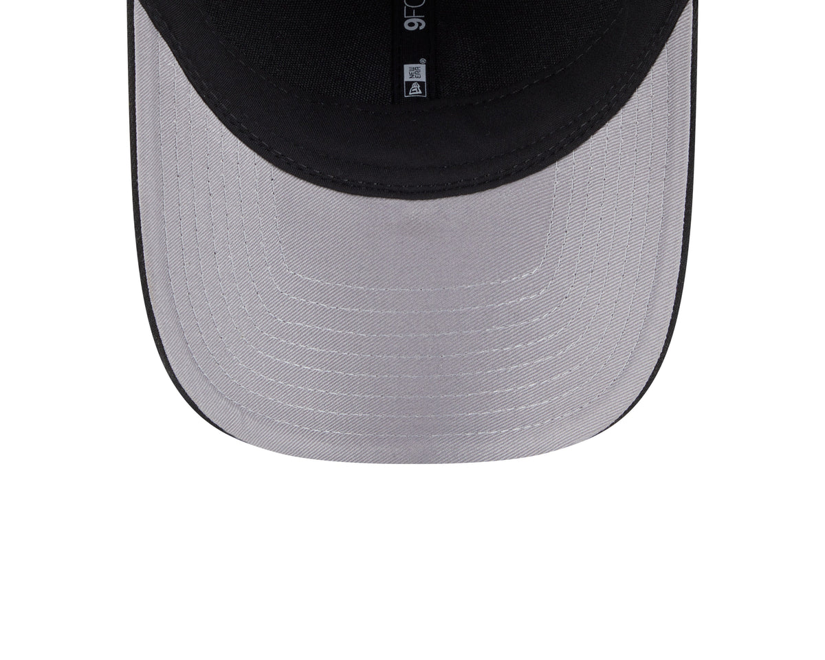 Gorra ajustable Boston Red Sox en blanco y negro New Era M-Crown 9FORTY