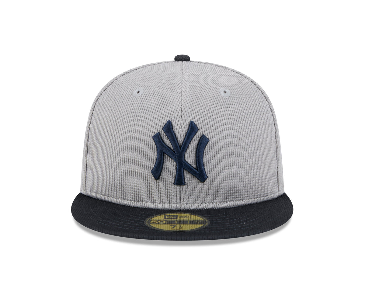 New York Yankees New Era Road Grey 2025 Spring Training 59FIFTY Fitted Hat
