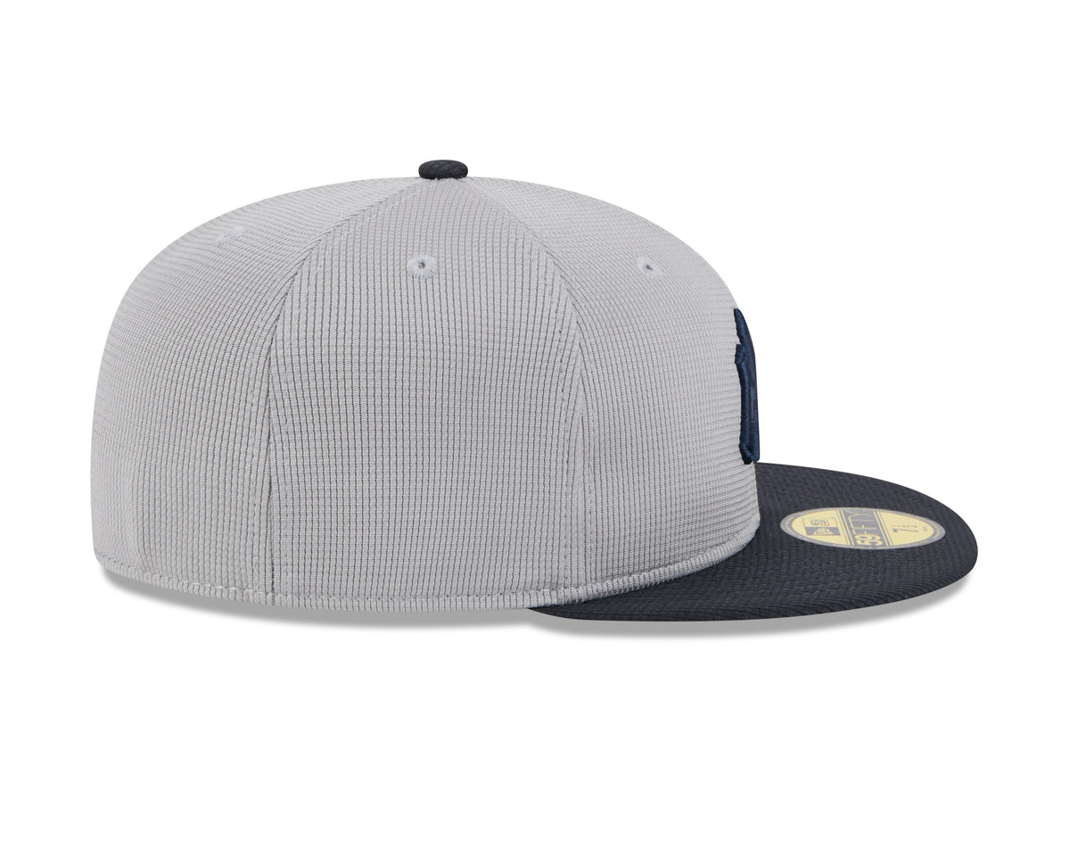 New York Yankees New Era Road Grey 2025 Spring Training 59FIFTY Fitted Hat