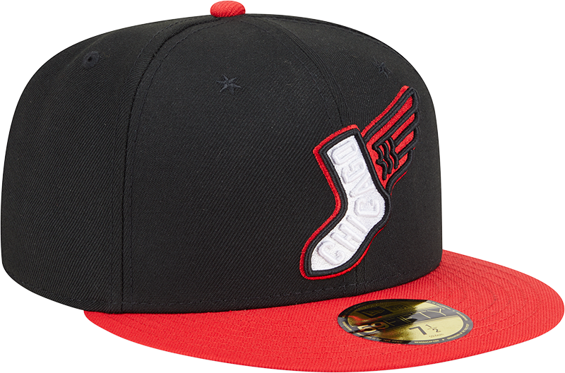 Chicago White Sox New Era 2025 City Connect Alternate 59FIFTY Fitted Hat - Black/Red