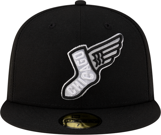 Chicago White Sox New Era 2025 City Connect Team Color 59FIFTY Fitted Hat -Black