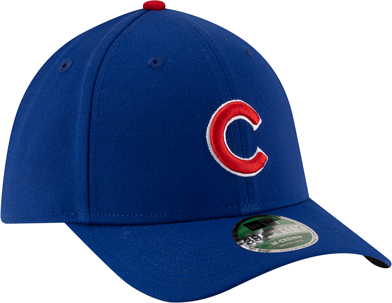 Chicago Cubs New Era M-Crown 39Thirty Player Replica Blue Flex Fit Hat