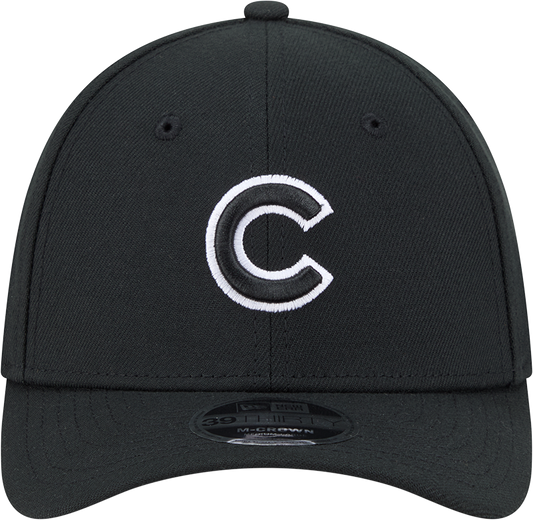 Gorra Chicago Cubs New Era M-Crown 39Thirty Negra/Blanca Flex Fit