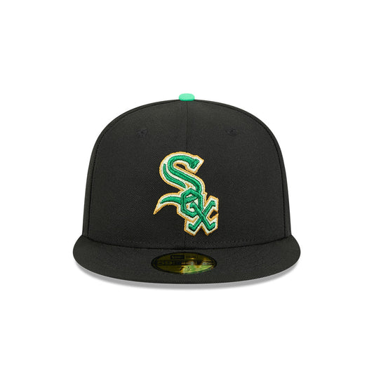 Men's Chicago White Sox New Era Black 2026 St. Patrick's Day Authentic Collection On-Field 59FIFTY Fitted Hat