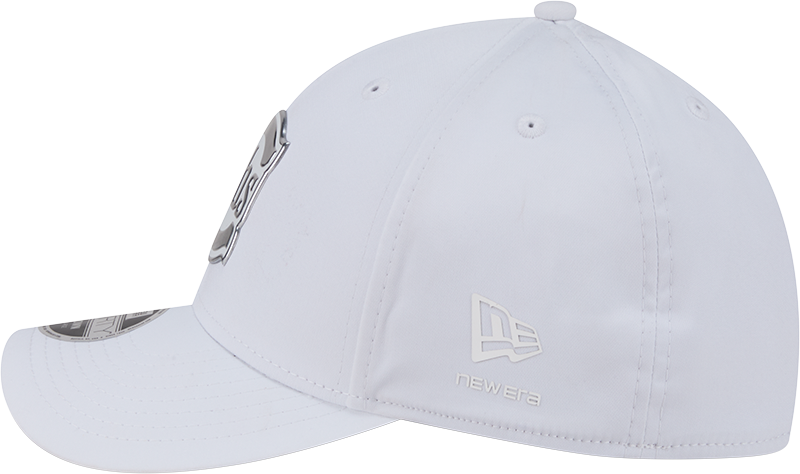 Chicago Cubs New Era M-Crown 39Thirty Alternate 2 Metallic White Performance Flex Fit Hat