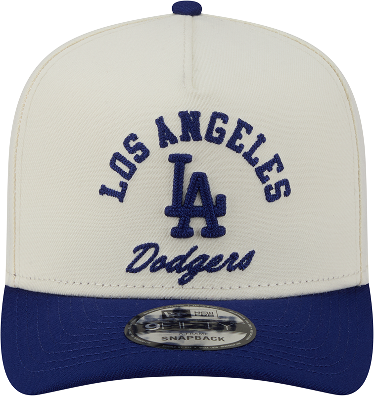Los Angeles Dodgers New Era Arched Ivory A-Frame 9FIFTY Snapback Hat