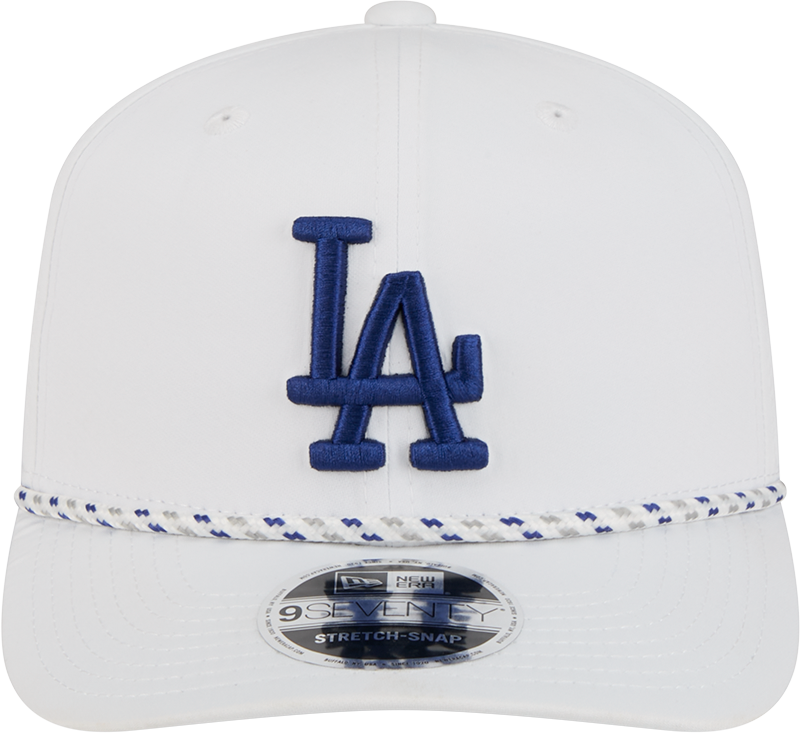 Los Angeles Dodgers New Era White Sport Rope 9SEVENTY Stretch Snap Adjustable Hat