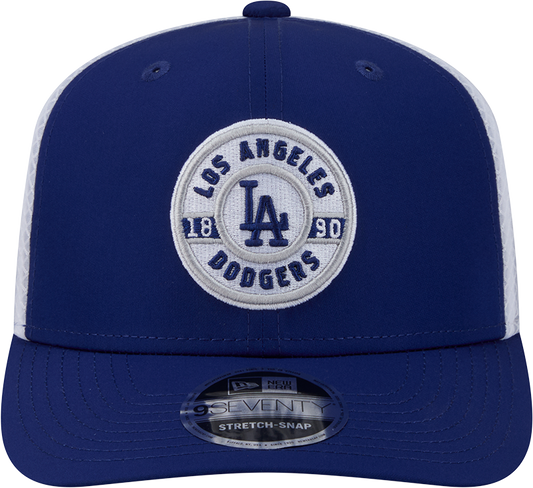 Gorra Trucker Ajustable de Hombre Los Angeles Dodgers New Era Parche Circular 9SEVENTY