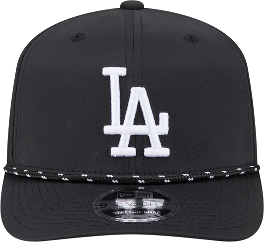Gorra deportiva ajustable Performance 9SEVENTY de los Angeles Dodgers New Era en negro para hombre