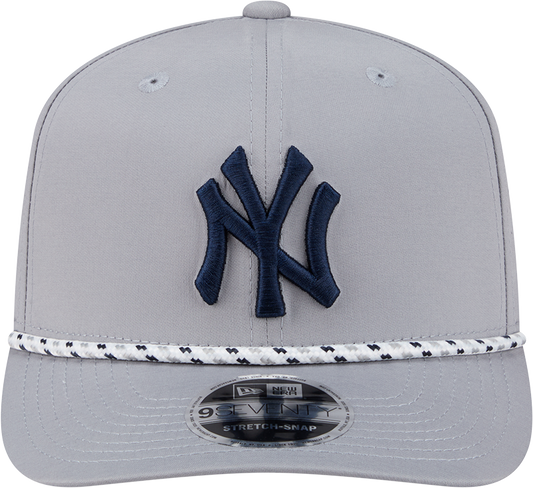 New York Yankees Grey Sport Rope 9SEVENTY Stretch Snap Adjustable Hat