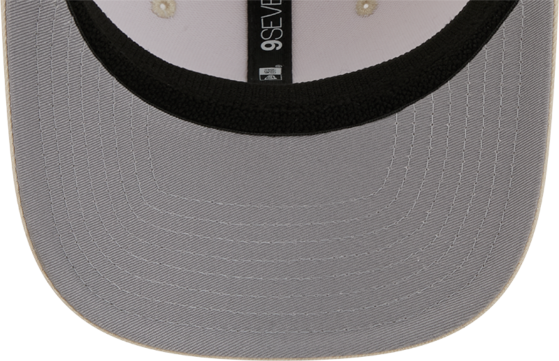 Men's Los Angeles Dodgers New Era Light Beige Color Pack 9SEVENTY Trucker Adjustable Hat