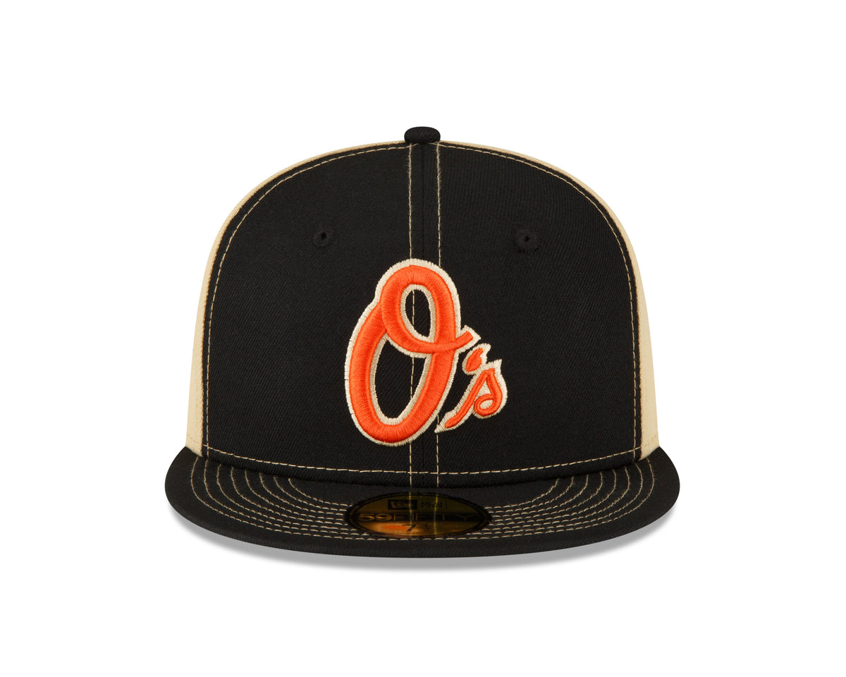 Men's Baltimore Orioles New Era Black/Vegas Gold 59FIFTY Fitted Hat