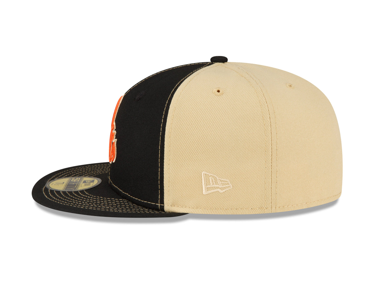 Men's Baltimore Orioles New Era Black/Vegas Gold 59FIFTY Fitted Hat