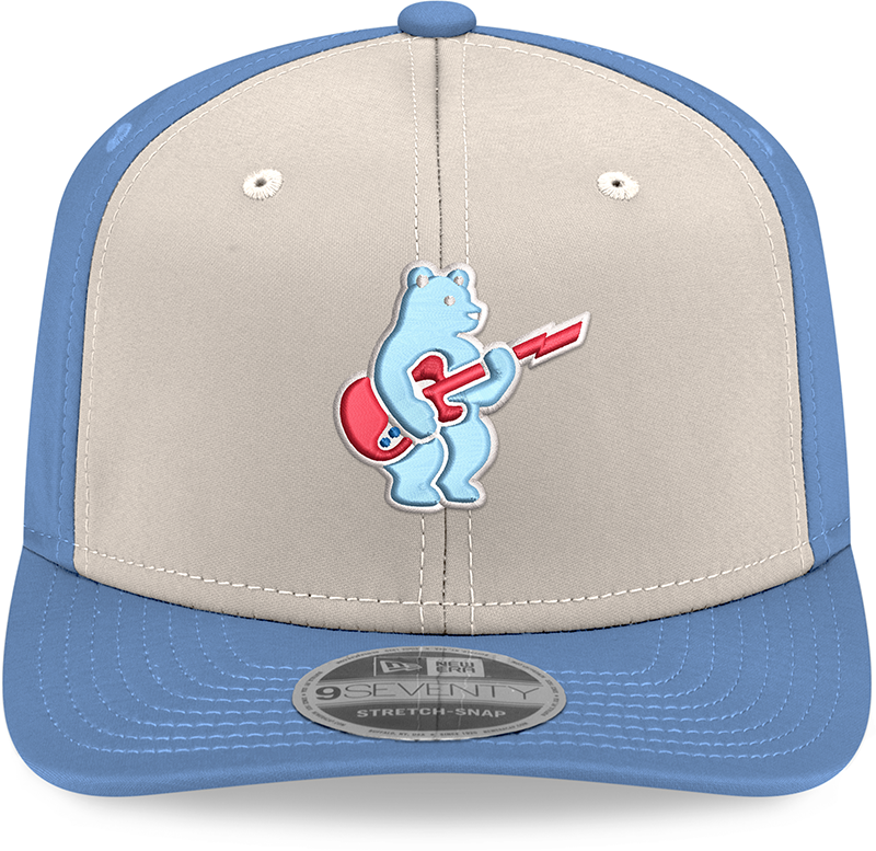 Chicago Cubs New Era Guitar Bear Sweet Home Chicago Alternate 2 Sky Blue 9SEVENTY Trucker Hat