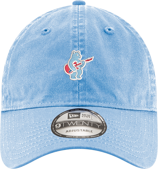 Gorra ajustable 9TWENTY de los Chicago Cubs New Era azul cielo alternativa Guitar Bear