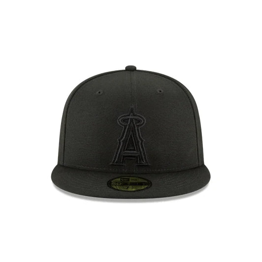 Anaheim Angels Tonal Black On Black 59Fifty Fitted Hat