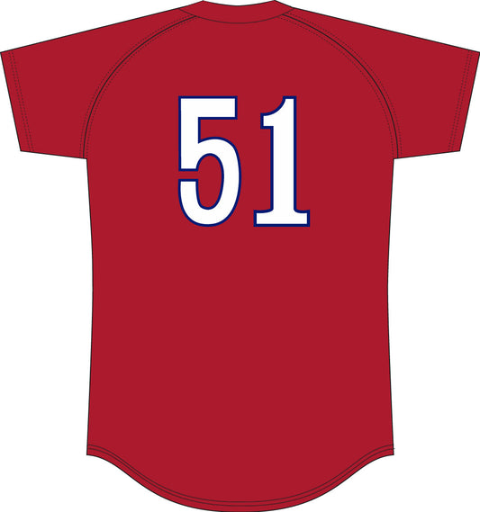 Men's Randy Johnson Montreal Expos Mitchell & Ness Batting Practice Jersey - Red