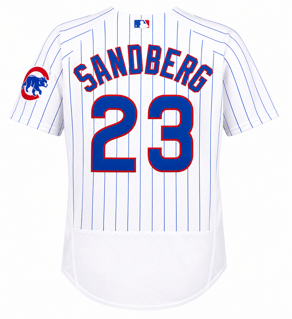 Camiseta auténtica de jugador Ryne Sandberg de los Chicago Cubs para hombre, Nike, blanca de local