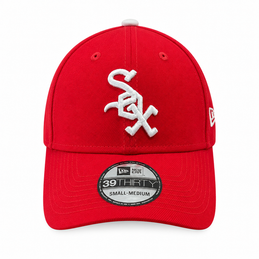 Gorra New Era 39THIRTY Flex Fit roja de los Chicago White Sox Classic 1972 Cooperstown Classics