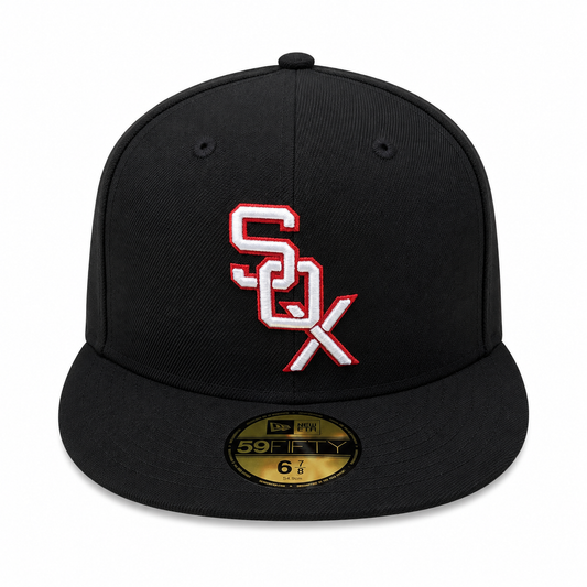 Gorra ajustada 59FIFTY negra New Era Cooperstown Classics de los Chicago White Sox de 1959