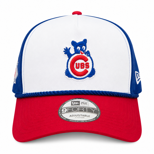 Gorra 9FIFTY Snapback Chicago Cubs New Era Azul A-Frame 150.º Aniversario Rope Waving Bear