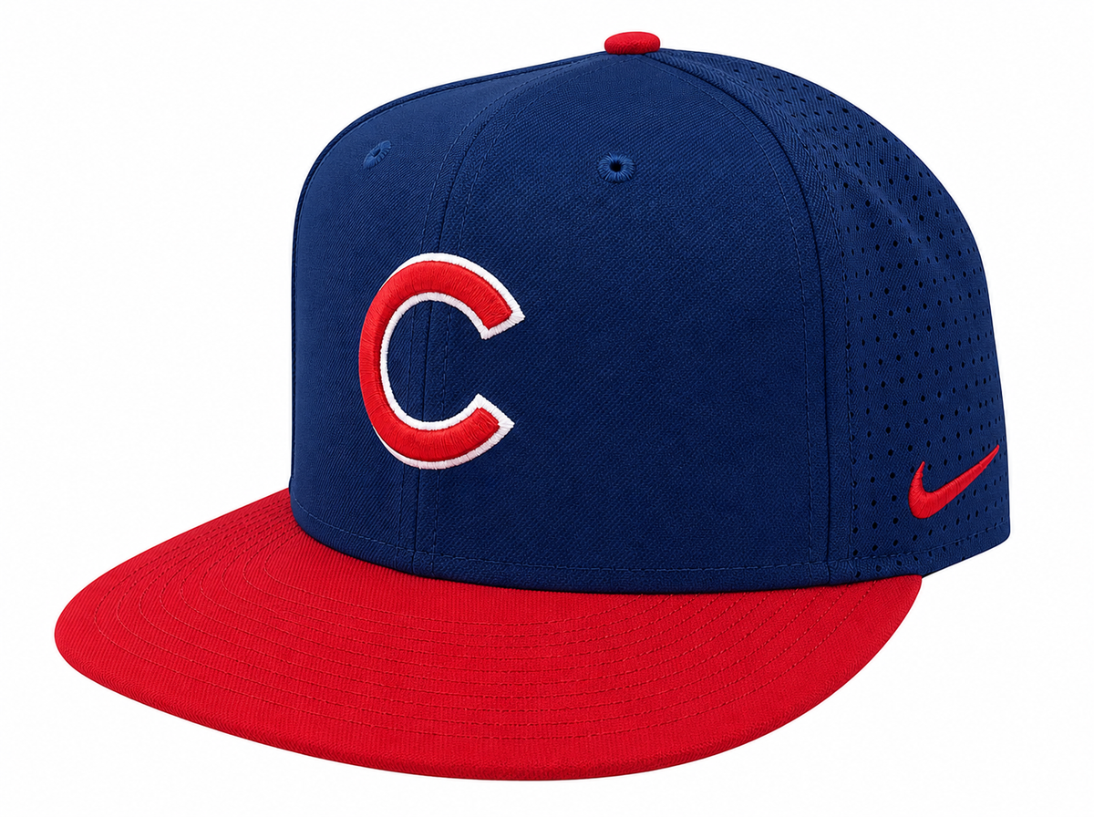 NIKE Chicago Cubs 2 Tone Deep Royal/Red Aero True Adjustable Dri-Fit Performance Hat