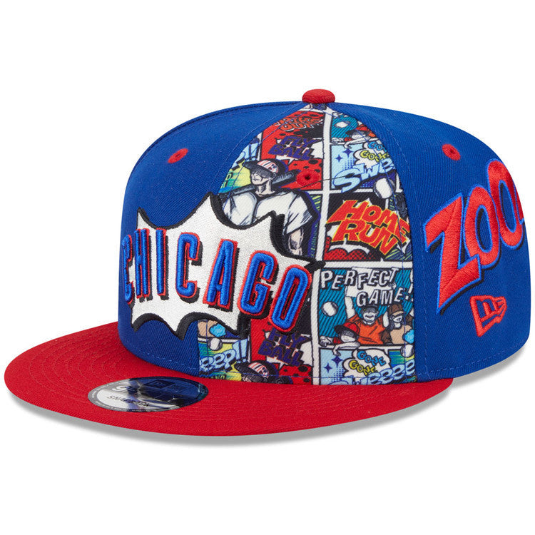 Chicago Cubs New Era 2025 Diamond Hero Royal/Red 9FIFTY Snapback Hat