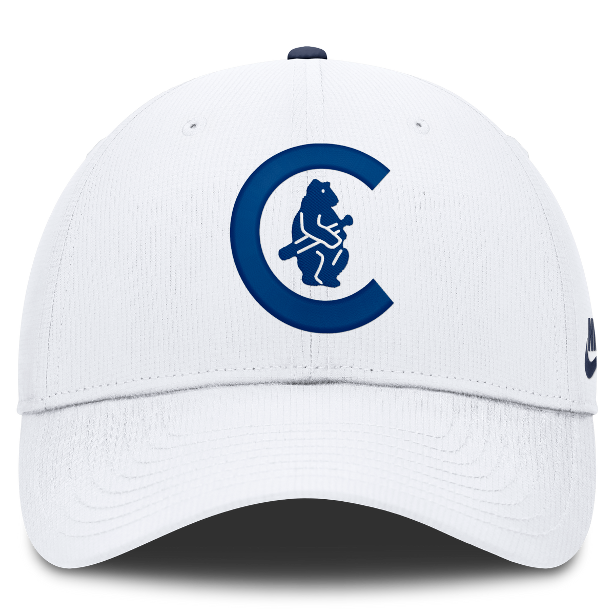 Gorra ajustable blanca Nike Cooperstown con el logo del club de los Chicago Cubs