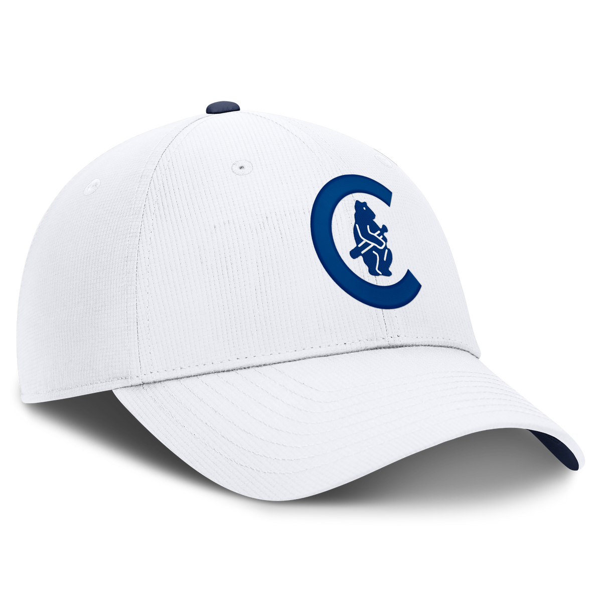 Gorra ajustable blanca Nike Cooperstown con el logo del club de los Chicago Cubs