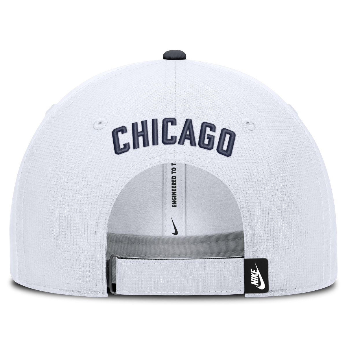 Gorra ajustable blanca Nike Cooperstown con el logo del club de los Chicago Cubs