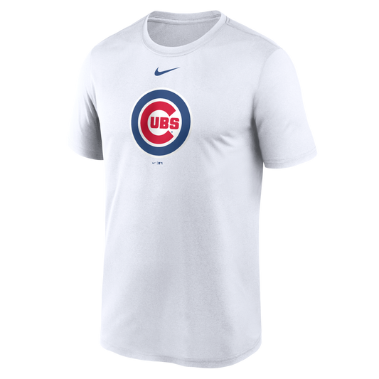 Men's Chicago Cubs Nike White Large Logo T-Shirt