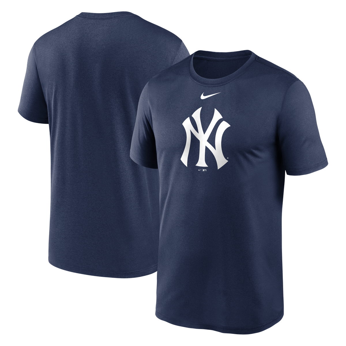 Camiseta Nike Dri-Fit de los New York Yankees para hombre, azul marino, con logotipo grande