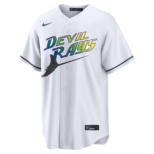 Men's Tampa Bay Devil Rays Nike White Home Replica Team Jersey