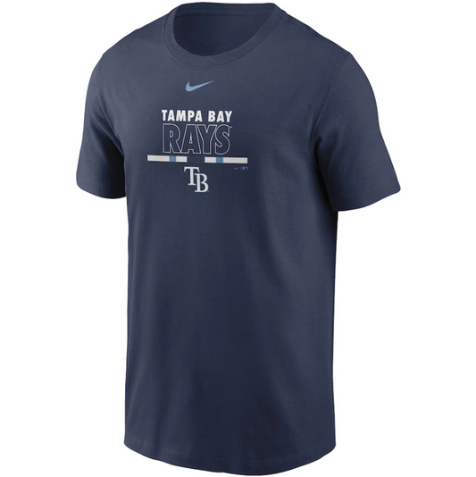 Tampa Bay Rays Nike Color Bar T-Shirt - Navy