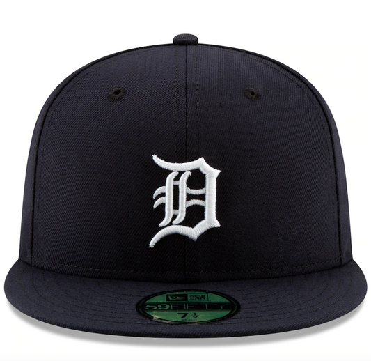 Men's Detroit Tigers New Era Navy Home Authentic Collection On-Field Logo 59FIFTY Fitted Hat