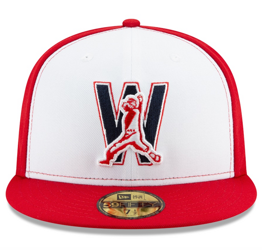 Men's Washington Nationals New Era White Alternate 4 Authentic Collection On-Field 59FIFTY Fitted Hat