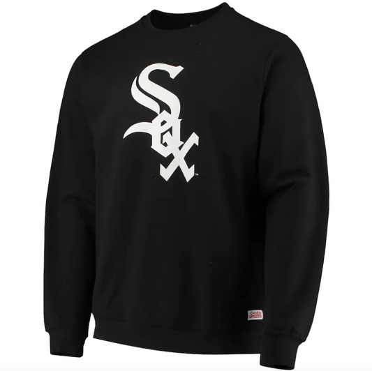 Chicago White Sox Stitches Logo Sweatshirt – Black