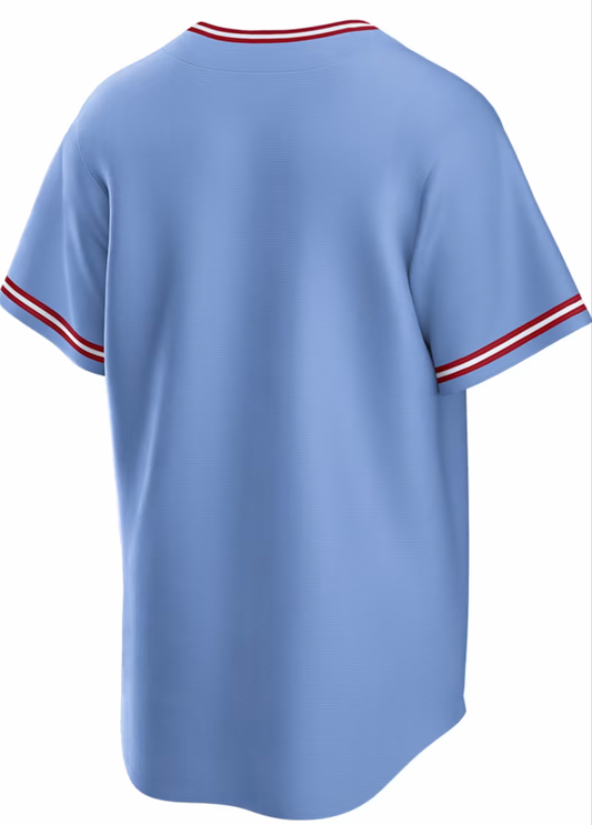 Camiseta réplica en blanco de NIKE para hombre Chicago White Sox Cooperstown Turn Back The Clock 1972 de visitante azul