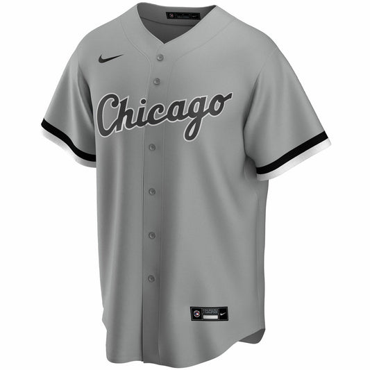Camiseta réplica de equipo Luis Robert Chicago White Sox Nike gris de visitante para hombre