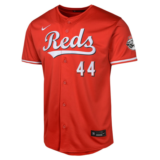 Camiseta réplica limitada roja alternativa NIKE de Elly De La Cruz de los Cincinnati Reds para jóvenes