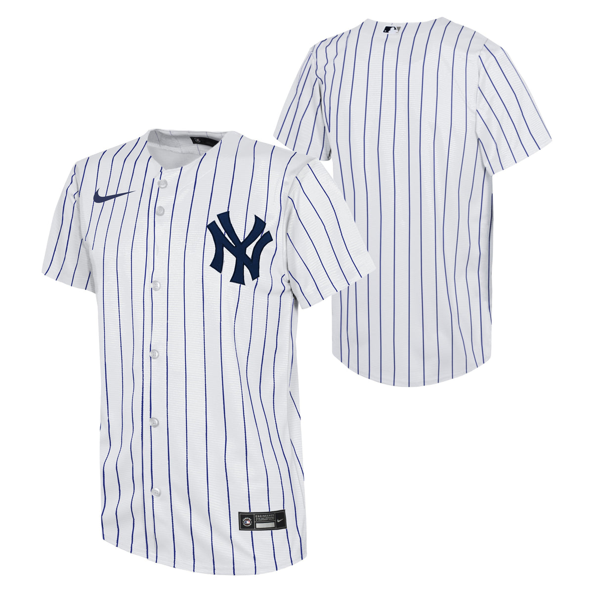 Camiseta réplica Nike juvenil de los New York Yankees, blanca, para partidos en casa